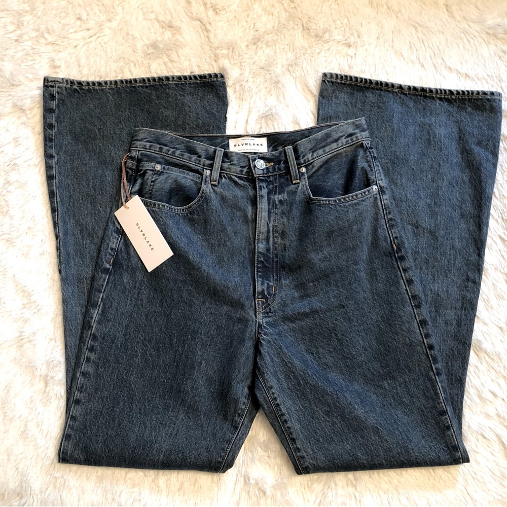 βNEWβ SLVRLAKE Indiana High-Rise Flare Jean - Picture 4 of 8